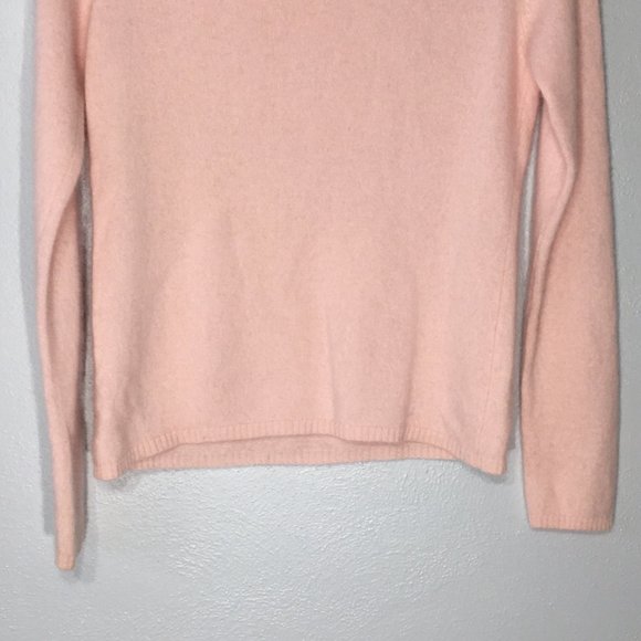 Geneva Blush Pastel Pink Cashmere Sweater *Valentine's Day* Super Soft Cashmere - Picture 8 of 11